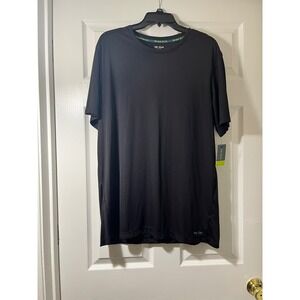 Tek Gear Dry Tek Mens XL Black Short Sleeve Performance T-Shirt UPF 40+ NWT